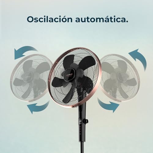 Miniatura 7 de Cecotec Ventilador De Pie Con Mando A Distancia Y Temporizador Energysilence 1040 Smartextreme. 28 W, 10 Aspas 40 Cm De Diámetro, Oscilante, 24 Velocidades, Ajustable 115-135cm, Motor Dc, Negro
