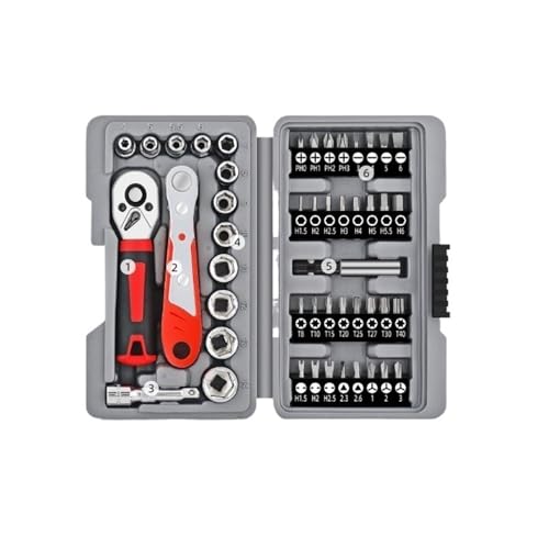Set de herramientas combinado de 64 piezas