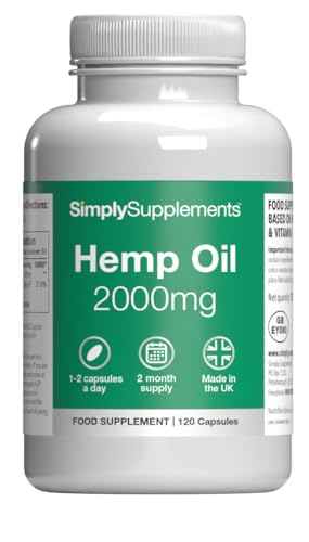 Hemp Seed Oil 2000mg | 120 Softgel Capsules | with Vitamin E