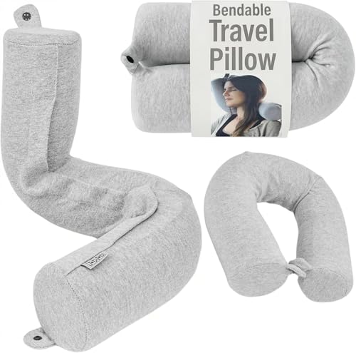 Dot&Dot Twist Memory Foam Travel Pillow for Airplanes - Travel