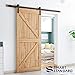 SMARTSTANDARD 6.6FT Barn Door Hardware kit, Barn Door Track, Sliding Door Hardware kit, Smoothly and Quietly -Heavy Duty Sturdy -Easy to Install, Fit 36