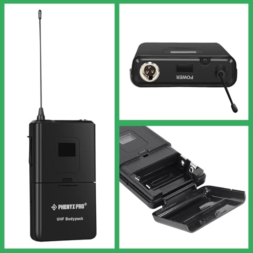 Image of Phenyx Pro PTU-5000 561.6MHz Wireless BodyPack Transmitter, 260ft Operation Coverage