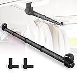 Vevesoas 車用ハンガーバー インテリアバー 車内ルーフバー 長さ調整可能 83cm～156cm 多用途 ハンガーポール 工具不要 取付簡単 車内用 引き込み式 衣類ハンガー 車内 釣り竿（ロッド）/スノーボード/スキー板/サーフボード/テント車用インテリア バー (ツリーパターン・1本セット)