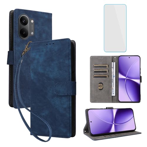Protection Xiaomi Poco X8 Pro Max 5G portefeuille bleu RFID avec film écran