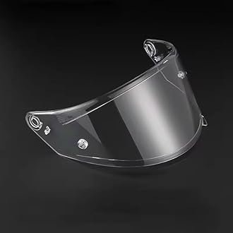 Motorcycle Helmet Visor for KYT NFR NX NZ, Wind and Scratch Protection Face Shield Lens, Motorcycle Helmet Face Shield Visor Replacement for Riding and Touring,H Clear