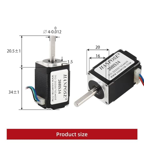 Moteur pas à pas Nema8 compact 12V 0.8A idéal pour la robotique et la modélisation 3D