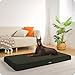 HMTOPE Orthopädisches Hundebett, 10cm Dicke Hundekissen für Grosse Hunde, Abnehmbar und Waschbar Hundematte, rutschfeste Unterseite, Wasserdichtes Innenfutter, 120 cm, Olivgrün