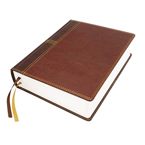 Image of NASB, Journal the Word Reference Bible, Leathersoft over Board, Brown, Red Letter, 1995 Text, Comfort Print: Let Scripture Explain Scripture. Reflect on What You Learn.