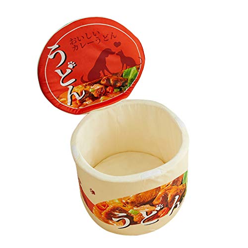 Generic Kattsäng hund husdjur husdjur liten soba kupa nudlar djursäng hus sällskapsdjur tillbehör sällskapsdjur laduasvala (flerfärgad, en storlek)