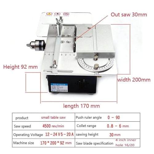 Mini scie circulaire électrique 120W pour le travail précis du bois