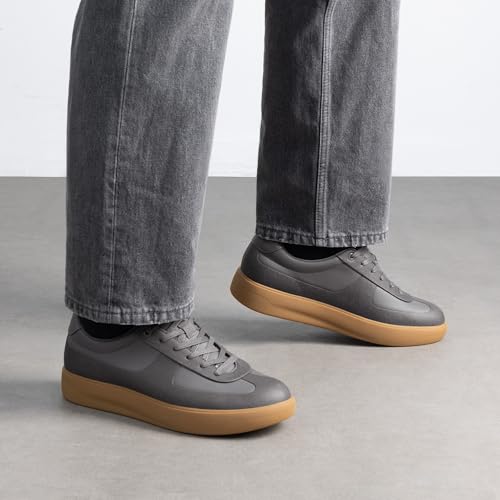 Bruno Marc Men's Dress Sneakers Business Casual Shoes for Men Lace Up Slip-Resistant Fashion Sneakers,Size 10.5,Dark Grey,BMUMFN2523