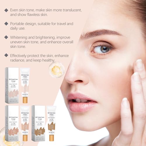 Generic BB Blur Tinted Moisturizer SPF 30, Sunscreen Hydrating & Light - Medium Coverage Tinted BB Cream Non Comedogenic for All Skin Types. (Natural Color)