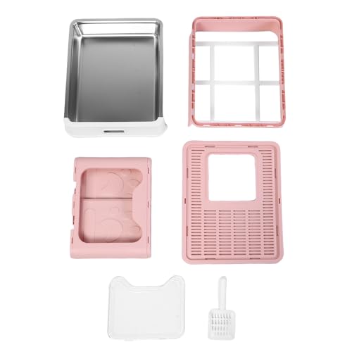 Caja de arena plegable para gato de acero inoxidable miniatura 5