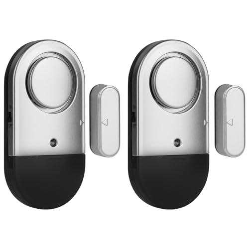 Adiwo Alarme Porte et Fenêtre, 2PCS Alarme Porte et Fenêtre sans Fil avec SirèNe Puissante De 125...
