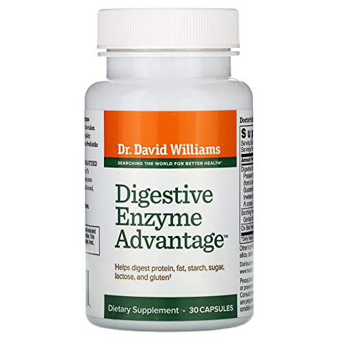 Dr. Williams’ Digestive Enzyme Advantage – Comprehensive Support for Nutrient Absorption, Bloating & Constipation, and Digestion (30 Capsules)