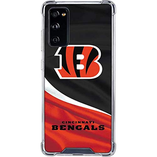 Skinit Clear Phone Case Compatible with Galaxy S20 FE - Officially Licensed NFL Cincinnati Bengals Design