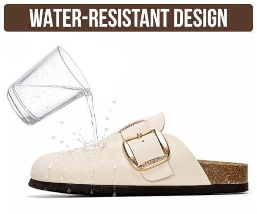 Image of 100% Genuine Leather Clogs for Women Footwear - Fall Shoes for Women