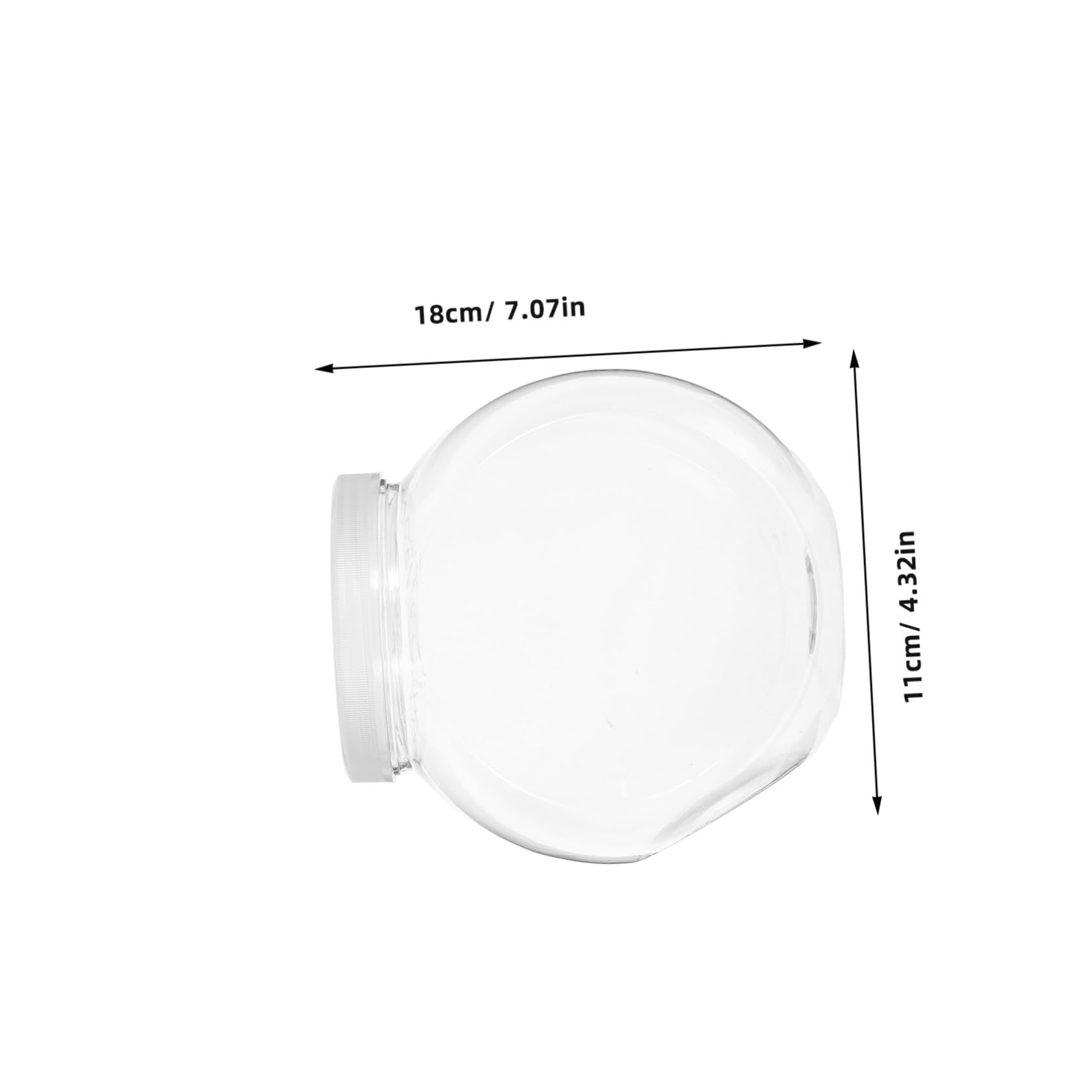 Alipis Lot De 4 Bocaux De Rangement Transparents Pour Aliments Secs Biscuits Bonbons Cuisine