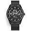 Black Stainless Steel Mesh Band / Black Dial