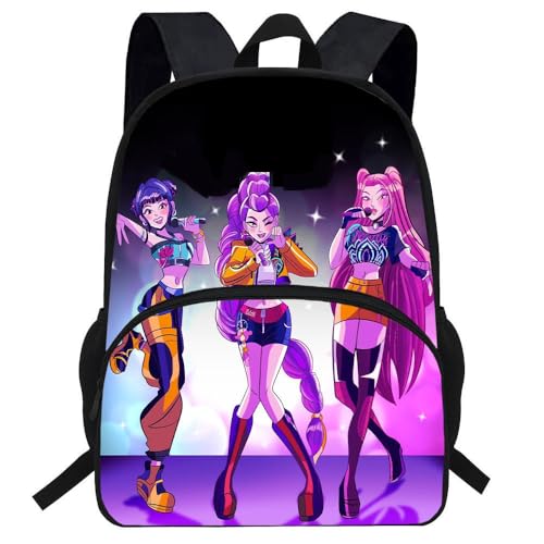 FEMALE BlACK AND PURPLE SCHOOL BACKPACK