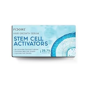 FIDORE Stem Cell Activators Hair Growth Serum - 25.7% Active Complex, Alcohol-Free,30ml | Reactivates Dormant Follicles | Boosts Hair Density & Regrowth 27 41EGaTN9LNL. SL500 . SS300