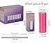 Wzaytia 8 Pack 20 Oz Straight Skinny Tumblers,Individually Gift Boxed Stainless Steel Slim Skinny Tumbler Set Bulk, 20 Oz Insulated Slim Thin Travel Tumbler Cup for Diy,Hot Pink