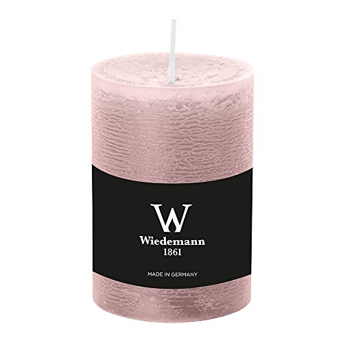 durchgefärbte Stumpenkerzen (H x Ø) 100 x 68 mm, Farbe Rosé, mit...
