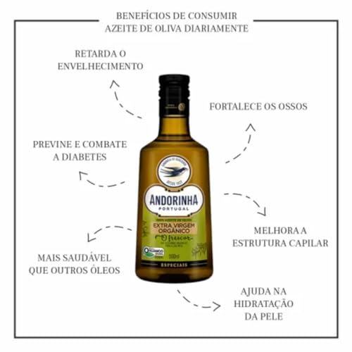 Azeite Andorinha Vidro Extra Virgem Orgânico 500ml
