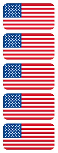 Sassy Stickers (5) American Flag Hard Hat Sticker Decal Helmet Patriotic Old Glory
