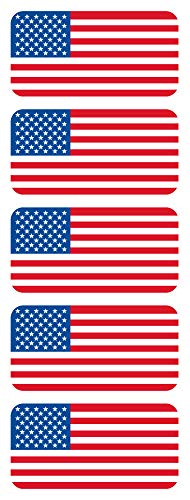 Sassy Stickers (5) American Flag Hard Hat Sticker Decal Helmet Patriotic Old Glory