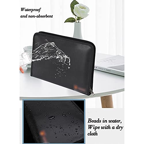 Bolsa para documentos A6 resistente al fuego portadocumentos con cremallera 4