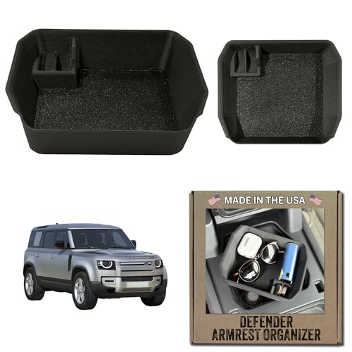 Armrest Organizer for 2020-2026 Defender (with Refrigerator) Made in USA Interior Accessory