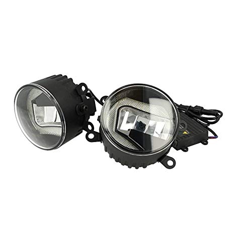 Faros delanteros LED antiniebla 15 W luz de marcha diurna forma L 7 W 3,5 Pulgar