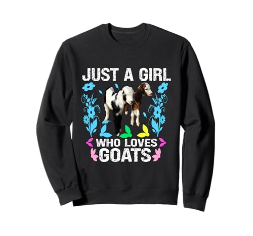 Solo una ragazza che ama le capre divertente amante delle capre perfetto Felpa