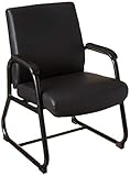 Boss Office Products Heavy Duty Caressoft Guest Chair in Black