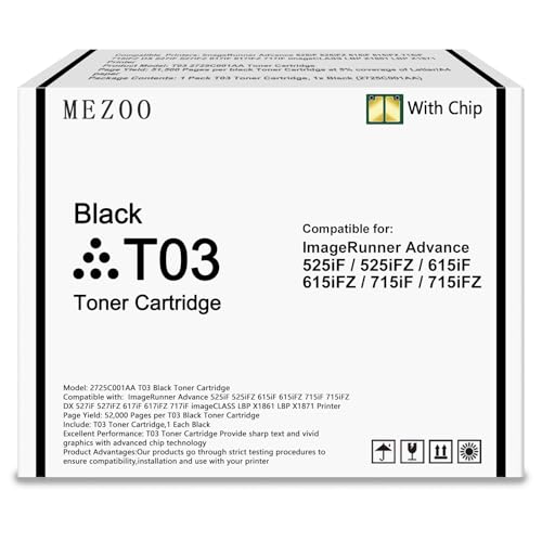 Image of T03 Toner Cartridge Black with Chip Compatible Canon T03 2725C001AA Toner