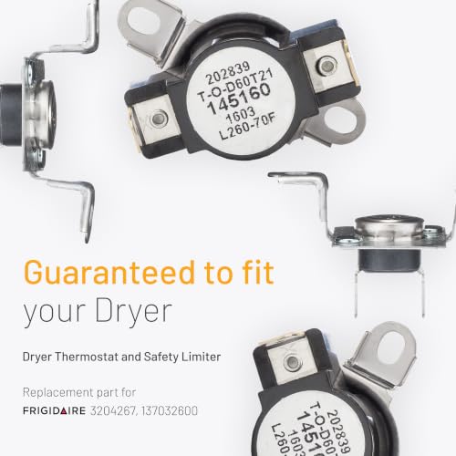 Image of Smart Choice 137032600 Thermal Limiter & 3204267 High Limit Thermostat Kit Compatible with Frigidaire, Compatible with Electrolux Dryers, Replaces AP4368739 AP2131477