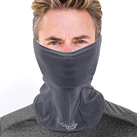 Biker Half Face Mask for Motorcycle Riding - Dust Wind Shield Cover Neck Gaiter S-Grey Cover