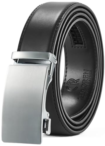 CHAOREN Cintura Uomo Pelle - Cinta Uomo senza Buchi Fibbia 35mm