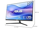 ASUS VU249CFE Eye Care Gaming Monitor – 24", FHD (1920x1080) 100 Hz, IPS, Adaptive-Sync, USB Type-C port with 15-watt Power Delivery, DisplayWidget Center, EyeCare Plus technology, Black Colour - Image 6