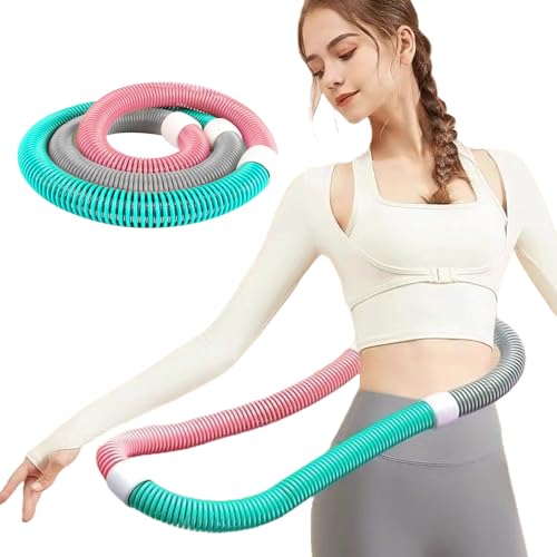 フラフープ ダイエット 1.6kg ソフト スプリングフラフープ フィットネス PVC ストライン訓練 有酸素運動 筋トレ ウエスト シェイプアップ 背中 脚 胸 エクササイズ 室内運動 静音設計