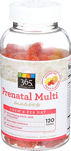 365 Everyday Value, Prenatal Multi Gummies, Assorted Fruit Flavors, 120 Ct #TOP1