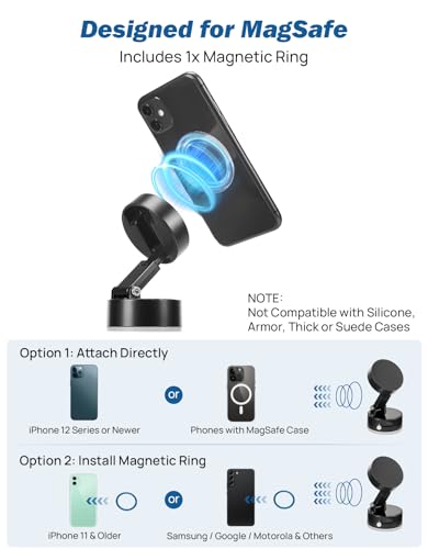 image for JOYTUTUS Shower Phone Holder, Reusable Suction Cup Phone Mount for Sho