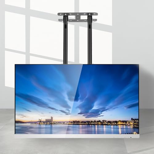 Support mural de plafond réglable inclinaison TV 40 à 85 pouces fixation double montant