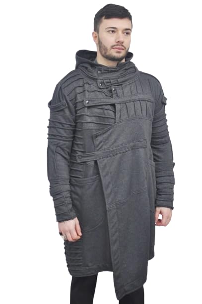 Men's Black Quilted Sleeves Cardigan Loose Jacket - BB0122