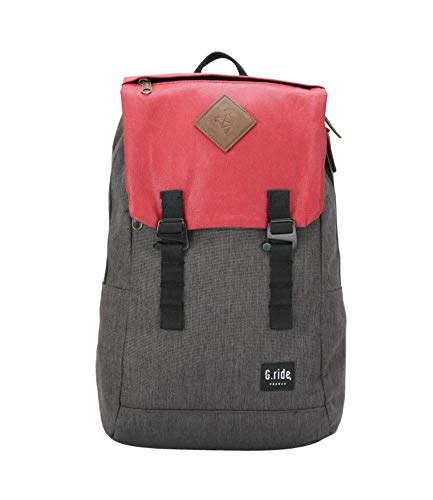 G.RIDE GRISIALB18: Mochila para hombre  color negro y rojo  talla única
