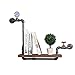 Relaxbx Scaffali e mensole Decorazioni per la casa Espositore per Pipe ad Acqua Appeso a Parete per libreria Vintage in Ferro battuto