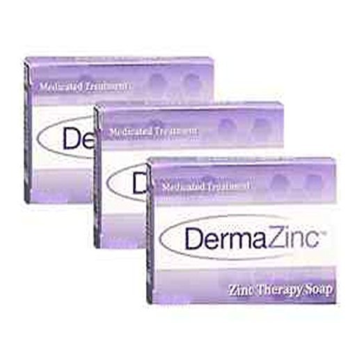 Dermalogix DermaZinc Zinc Therapy Medicated Treatment Bar Soap - NEW LARGER SIZE BARS by DermaZinc