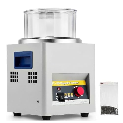 Magnetic Tumbler Jewelry Polisher,180mm Jewelry Polisher Tumbler 2000 RPM KT-185 Jewelry Polisher Finisher,1-60 min Time Control for Jewelry