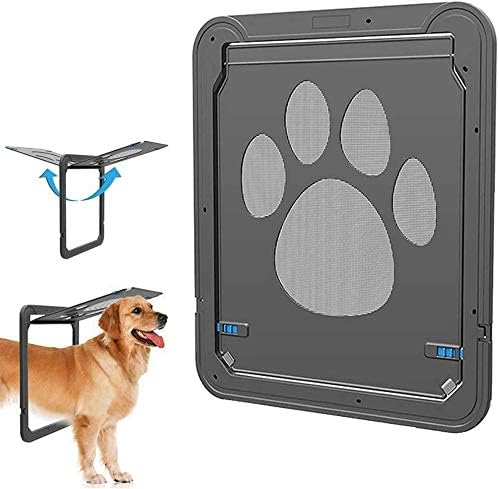 CATOOP Screen Door, Pet Screen Door Protector for Sliding Door, Automatic Set of 2 Lock/Lockable